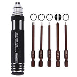 Load image into Gallery viewer, 6 in 1 Screwdriver Set with Precision Bits
